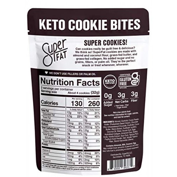 Superfat Cookies Keto Snack Low Carb Food Cookies - Peanut Butte