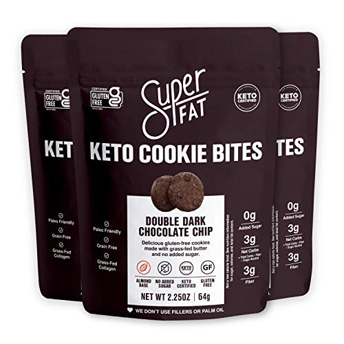 Superfat Cookies Keto Snack Low Carb Food Cookies, Double Chocol