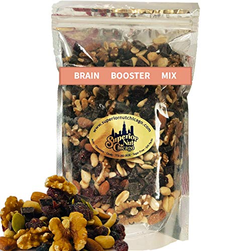 Brain Booster Nut Seed And Fruit Mix - Walnuts, Almonds, Peanuts