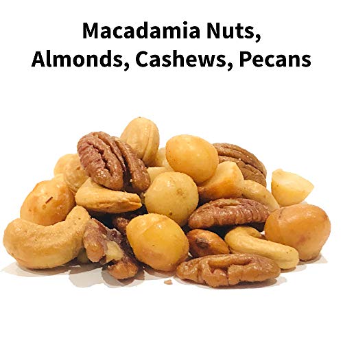Macadamia Snack Mix- Crunchy Macadamia Nuts, Almonds, Cashews, P