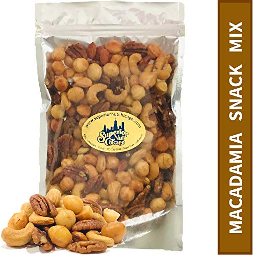 Macadamia Snack Mix- Crunchy Macadamia Nuts, Almonds, Cashews, P