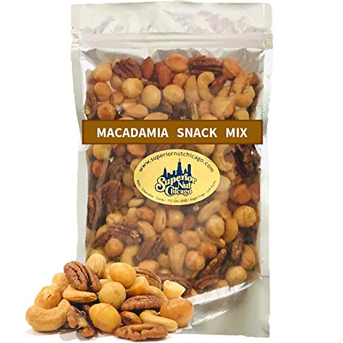 Macadamia Snack Mix- Crunchy Macadamia Nuts, Almonds, Cashews, P