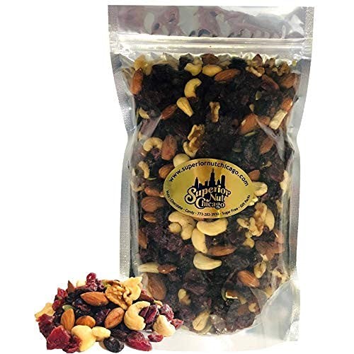 Heart Healthy Trail Mix - Dried Cranberries, Raisins, Almonds, C