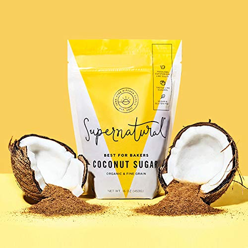 Organic Fine Grain Coconut Sugar By Supernatural, Natural, Low G