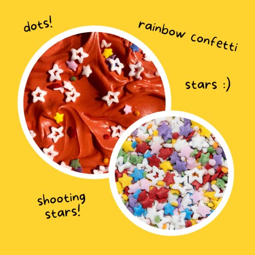 Rainbow Starfetti Natural Confetti Sprinkles by Supernatural, St...