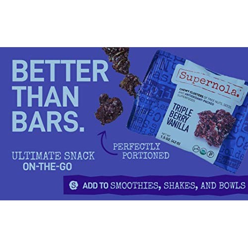 Supernola Superfood | 8pc Triple Berry Vanilla | Organic KETO Pa...