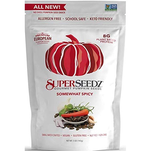 Super Seedz Seed Pumpkin Somewhat Spicy 5 Ounce - Pack Of 2