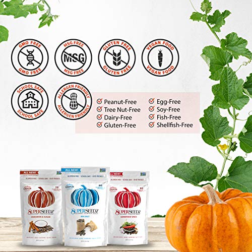 Superseedz Gourmet Roasted Pumpkin Seeds | Sea Salt | Whole 30, ...