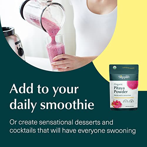 Supplift - Organic Pitaya Powder - from Red Dragon Fruit - Rich ...