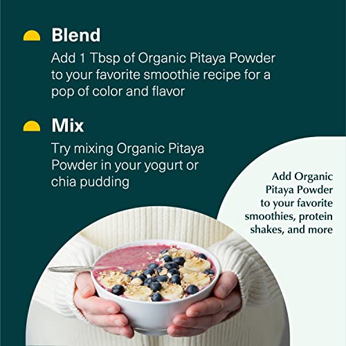 Supplift - Organic Pitaya Powder - from Red Dragon Fruit - Rich ...