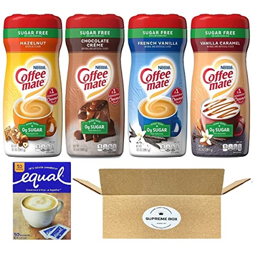 Coffee Mate Sugar Free Coffee Powdered Creamer Variety Pack With