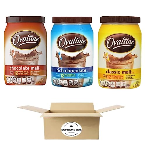 SUPREME BOX Ovaltine Classic Malt, Rich Chocolate, Chocolate Mal...