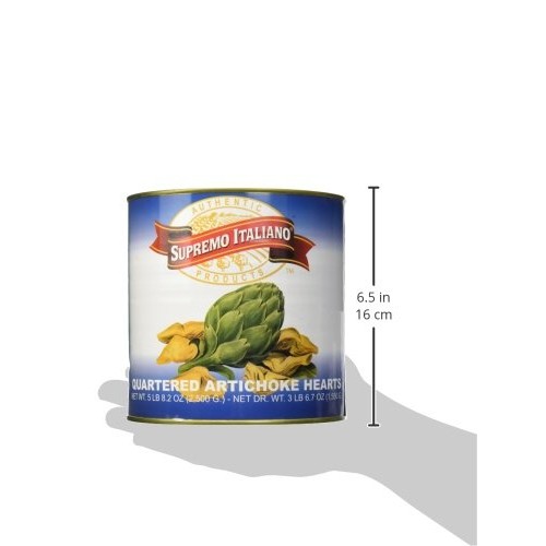 Supremo Italiano Quartered Artichoke Hearts, 2500 Gram