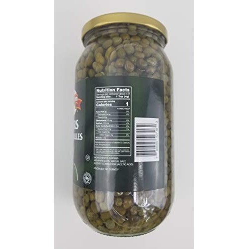 Supremo Italiano Capers, Non Pareilles, 32 Oz 22 Oz Drained 1 Jar