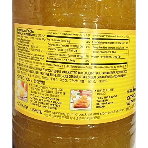Sura Wang Citron Tea With Honey, One Bottle 35.27 Ounces