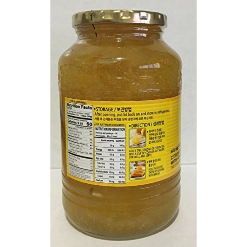 Sura Wang Citron Tea With Honey, One Bottle 35.27 Ounces