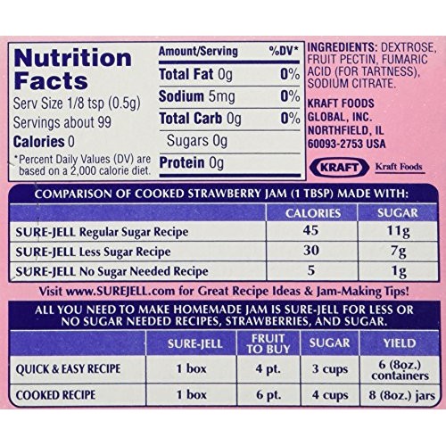 Sure Jell No Sugar Pectin, 1.75 Oz Pack Of 2