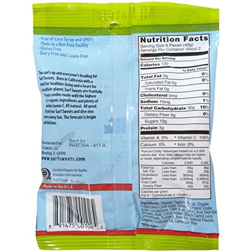 Surf Sweets Gummy Worms, 2.75 Oz