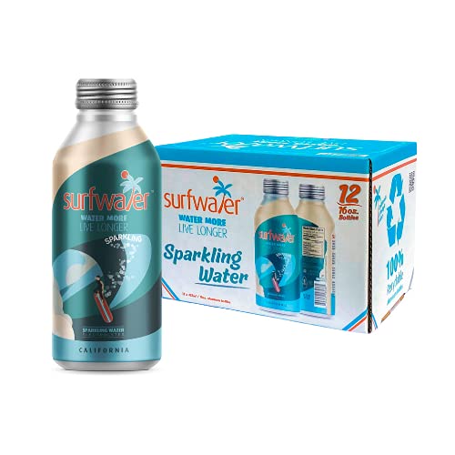 Surfwater, Sparkling Bottled Water – Electrolyte Enhanced, Ph Ba