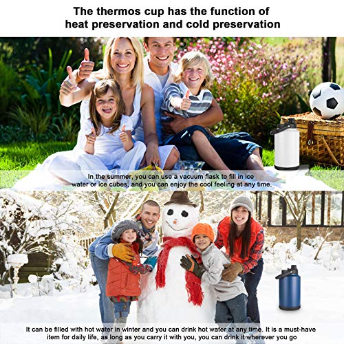 Sursip One Gallon Vacuum Insulated Jug,Double-Walled 18/8 Food-G