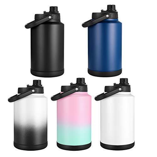 Sursip One Gallon Vacuum Insulated Jug,Double-Walled 18/8 Food-G