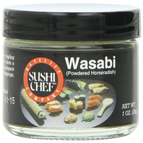 Sushi Chef Wasabi Powdered Green Horseradish, 1-Ounce Glass Ja