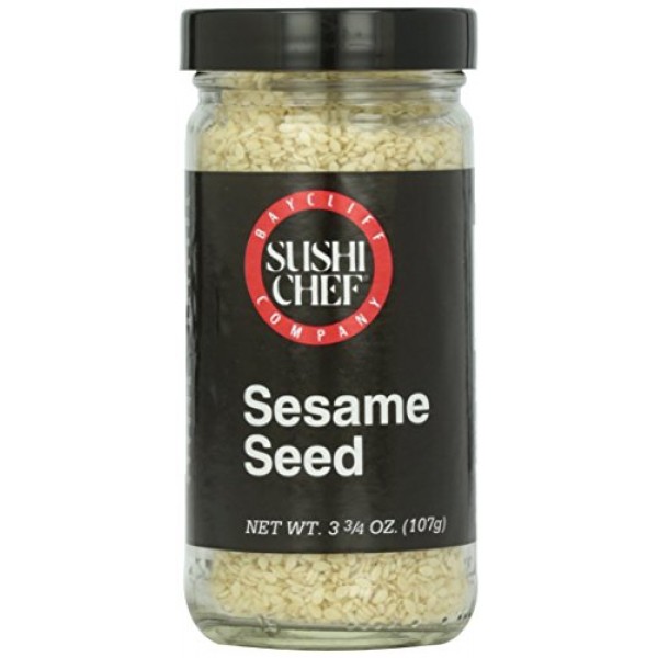 Sushi Chef White Sesame Seeds, 3.75 Oz