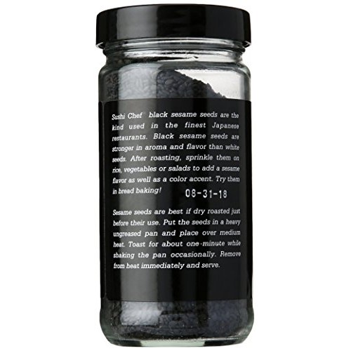 Sushi Chef Sesame Seed Black, 3.75 Oz