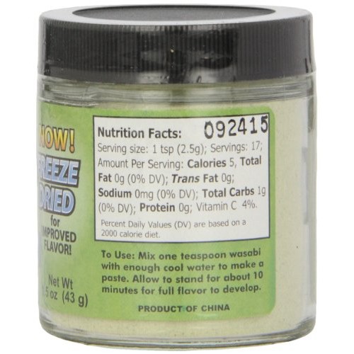 Sushi Sonic 100% Real Powdered Wasabi, 1.5 Oz Jar