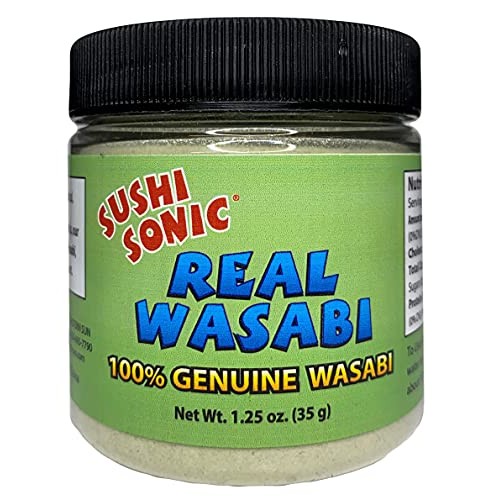 Sushi Sonic 100% Real Wasabi Powder, No Fillers, Non-Gmo, Vegan,