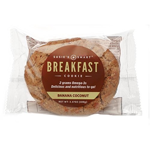 Susies Smart Breakfast Cookie -- Banana Coconut Box Of 18