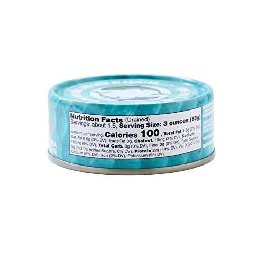 Sustainable Seas, Chunk Albacore Tuna In Water, No Salt Added, 5