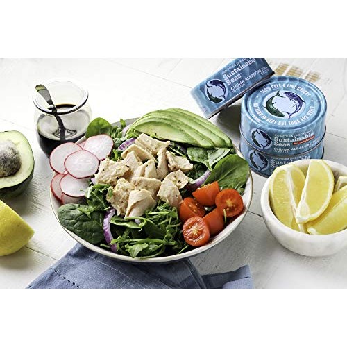 Sustainable Seas, Chunk Albacore Tuna In Water, No Salt Added, 5
