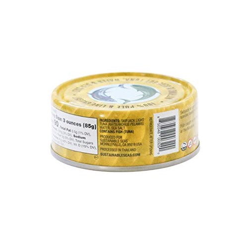 Sustainable Seas, Chunk Light Tuna In Water, 5 Ounce, 3Rd Party