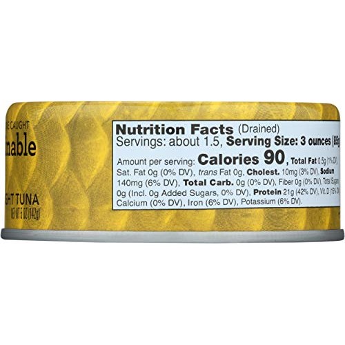 Sustainable Seas, Tuna Chunk Light In Water, 5 Ounce