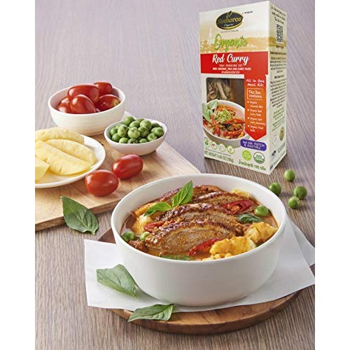 Sutharos Organic Thai Red Curry Meal Kits 3 Pack Vegan, Gluten