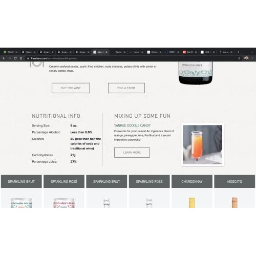 Sutter Home Fre Brut Non-Alcoholic Champagne Wine Two Pack Pack