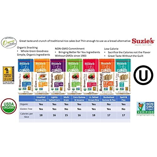 Thin Cakes Organic Corn, Quinoa & Sesame Case of 6