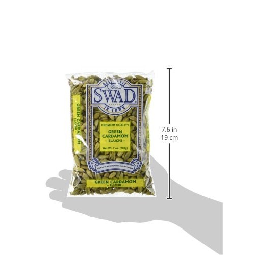Great Bazaar Swad Green Cardamom, 7 Ounce