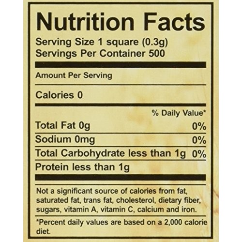 Baked Bread Square Pk/500 Net Wt. 5Oz.