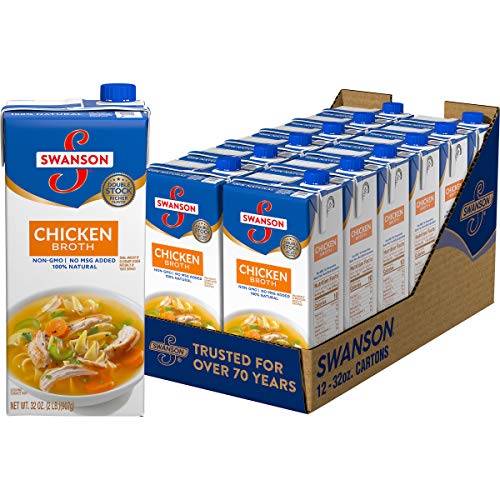 Swanson Chicken Broth, 32 Oz. Carton 12 Pack