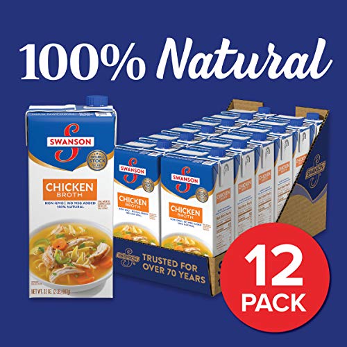 Swanson Chicken Broth, 32 Oz. Carton 12 Pack