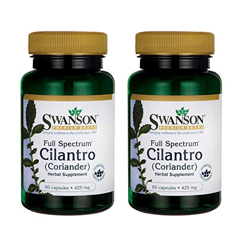 Swanson Cilantro Coriander 425 Milligrams 60 Capsules 2 Pack