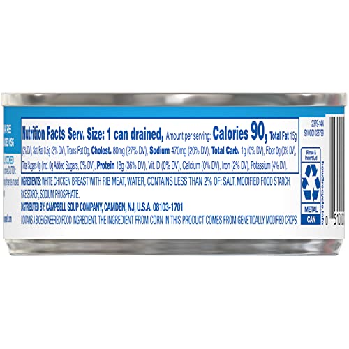 Swanson Premium White Chunk Chicken Breast, 4.5 oz. Can Pack of...