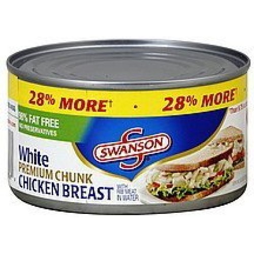 Swanson, Canned Chicken, 12.5Oz Can Pack Of 4 Choose Size Bel