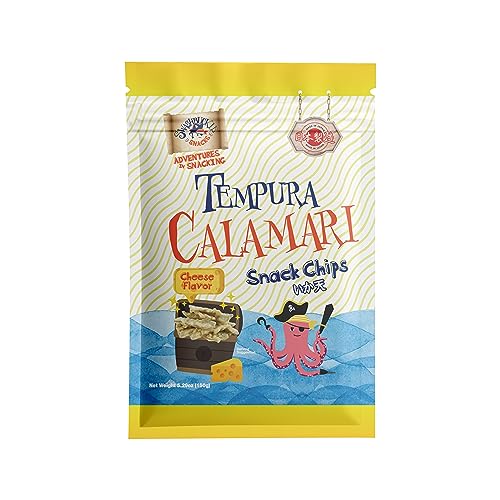 Swashbuckle Snacks Crispy Tempura Calamari Snack Chips Cheese Fl...