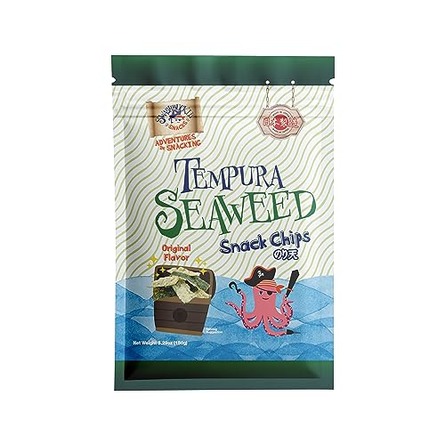Swashbuckle Snacks Crispy Tempura Seaweed Snack Chips Original F...