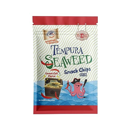Swashbuckle Snacks Crispy Tempura Seaweed Snack Chips Sweet Chil...
