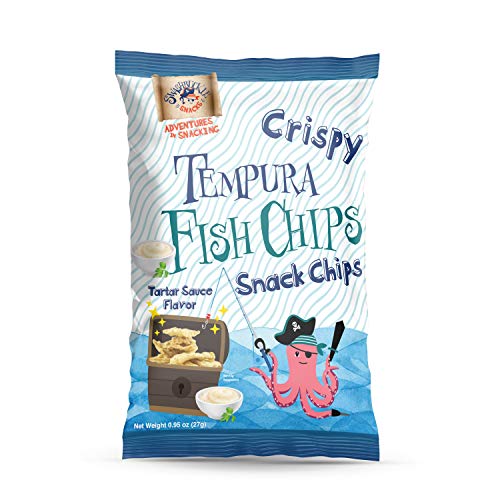 Swashbuckle Snacks Crispy Tempura Fish Chips Tartar Sauce Flavor
