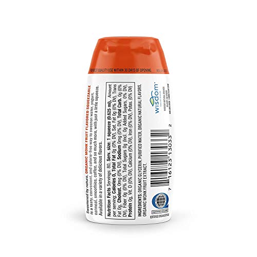 Sweetleaf Organic Monk Fruit Liquid, 1.7 Ounce - Bundle Of 3 - E